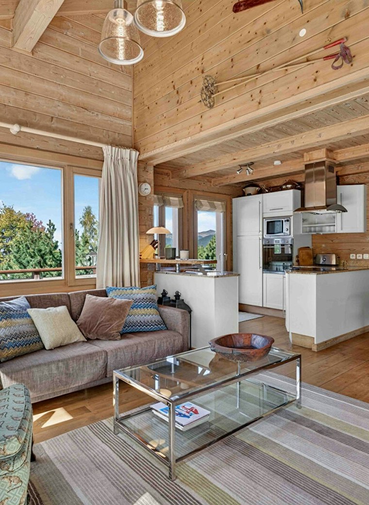 Very bright 3-room apartment with a beautiful sunny terrace for sale in Meribel