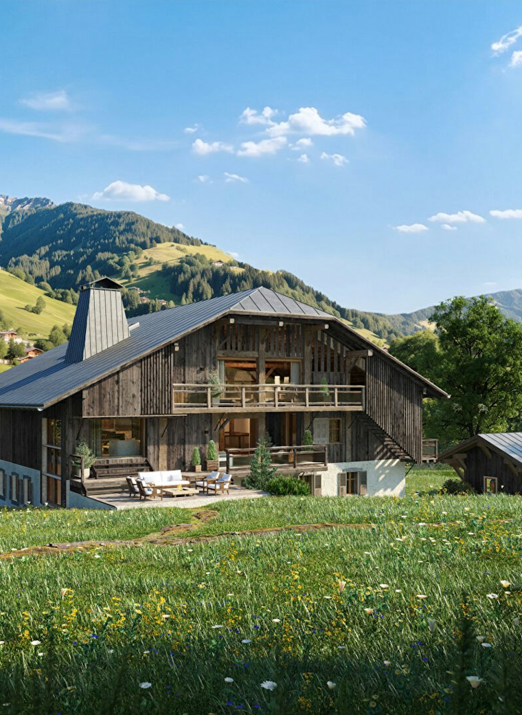 640 m² farmhouse to renovate on the Praz-sur-Arly slopes, near Megève