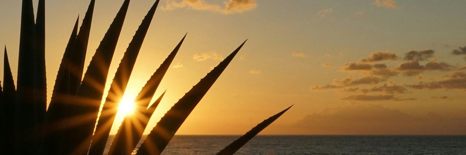 Sunset over the west coast of Mauritius, Tamarin