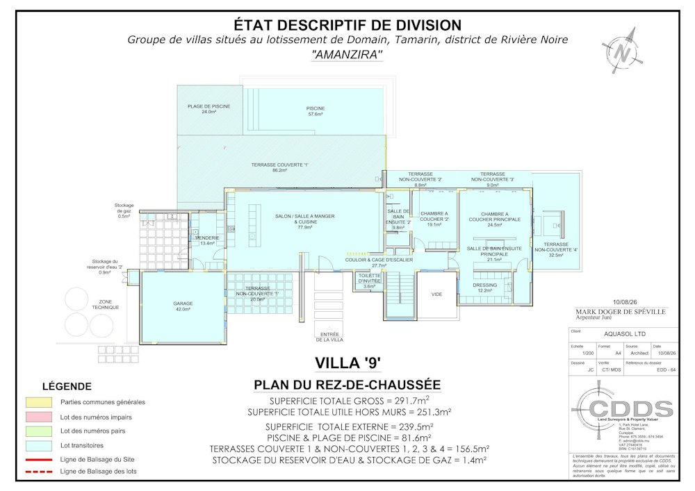 Villa Ra ground-floor plan, indicative