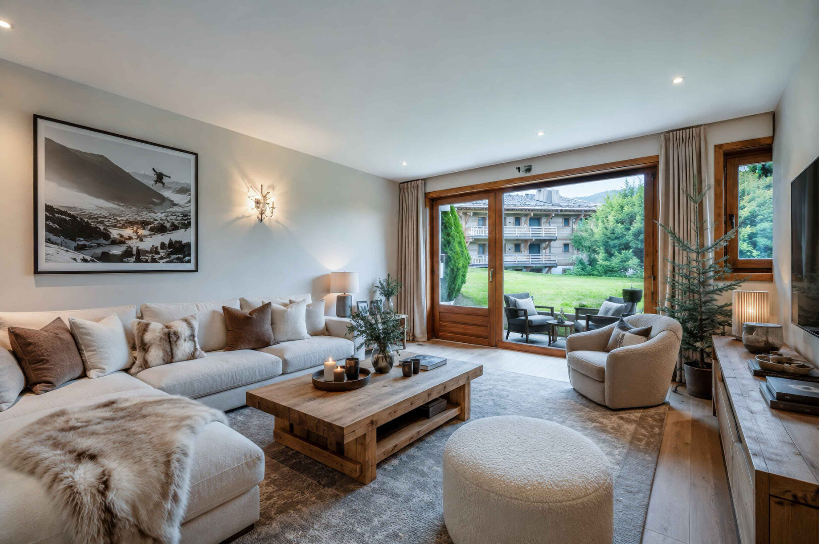 Ski-in/ski-out 66 m² 2-bedroom apartment on Mont d'Arbois, Megève