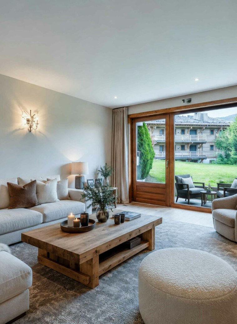 Ski-in/ski-out 66 m² 2-bedroom apartment on Mont d'Arbois, Megève