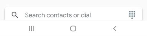 image showing how to search for contacts or dial using google duo