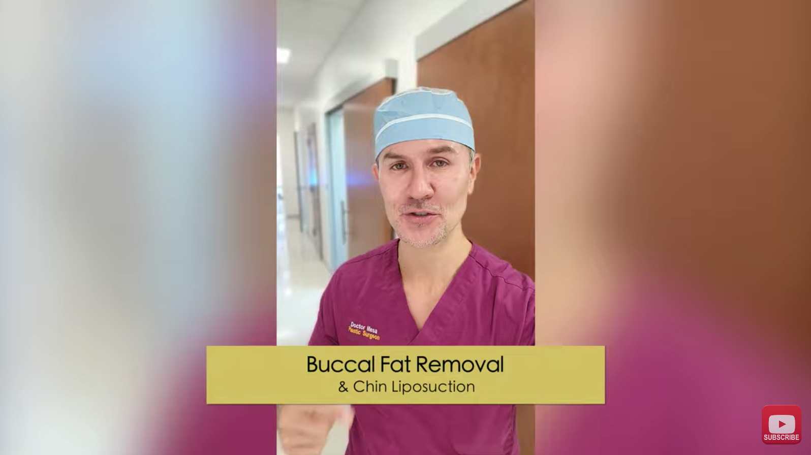 a video shot of Dr. Mesa explaining buccal fat removal