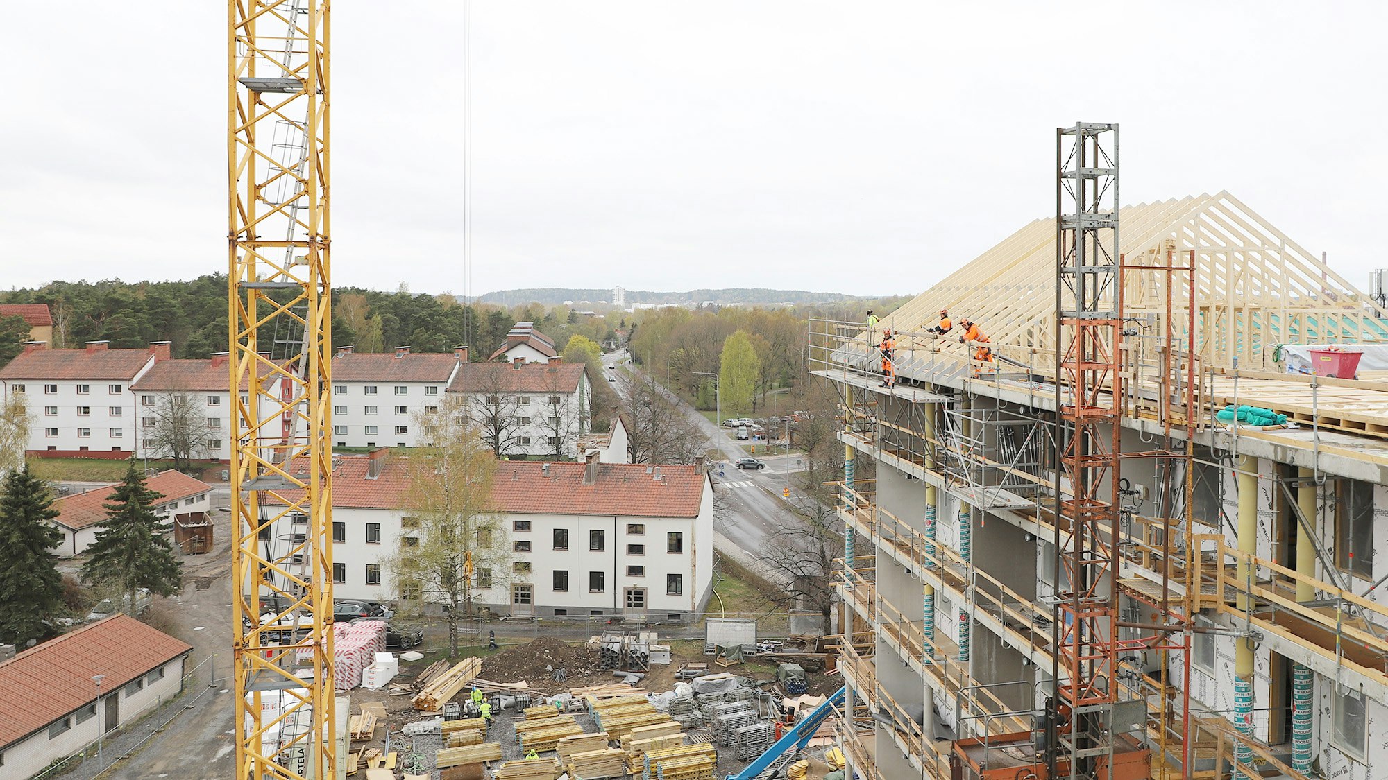 Rakentaminen jatkuu Turun seudulla, kuvassa Mäntymäen aluetta.