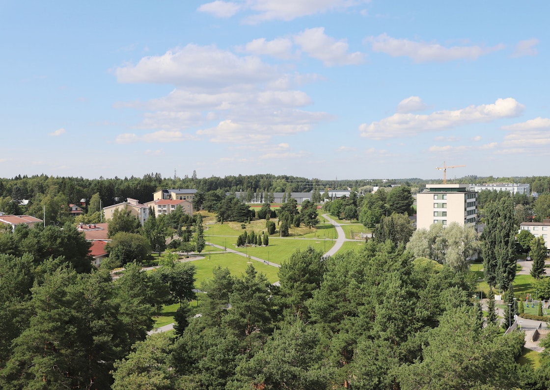 TVT Asuntojen uudet kohteet sijoittuvat Raision keskuspuiston laidalle.