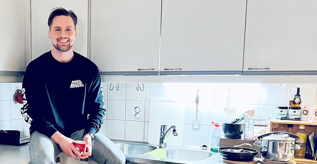 Teemu Packalén on mukana TVT:n kierrätyshaasteessa.