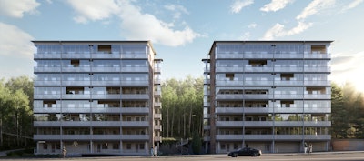 Ulkohavainnekuva Linkkitorninkatu 2:n uudiskohteesta.