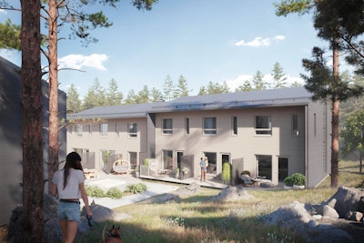 Ulkohavainnekuva tulevasta Arolan rivistön kohteesta.
