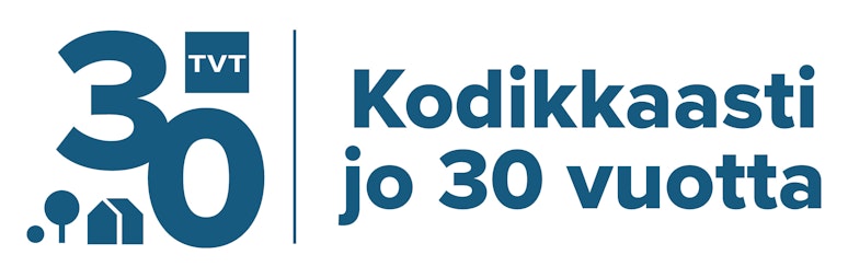 TVT juhlavuoden logo.
