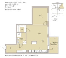 Asunnon REVONTULENKATU 8 pohjapiirros