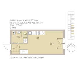 Asunnon VALLIHAUDANKATU 10 pohjapiirros