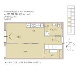 Asunnon VALLIHAUDANKATU 10 pohjapiirros