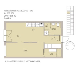 Asunnon VALLIHAUDANKATU 10 pohjapiirros