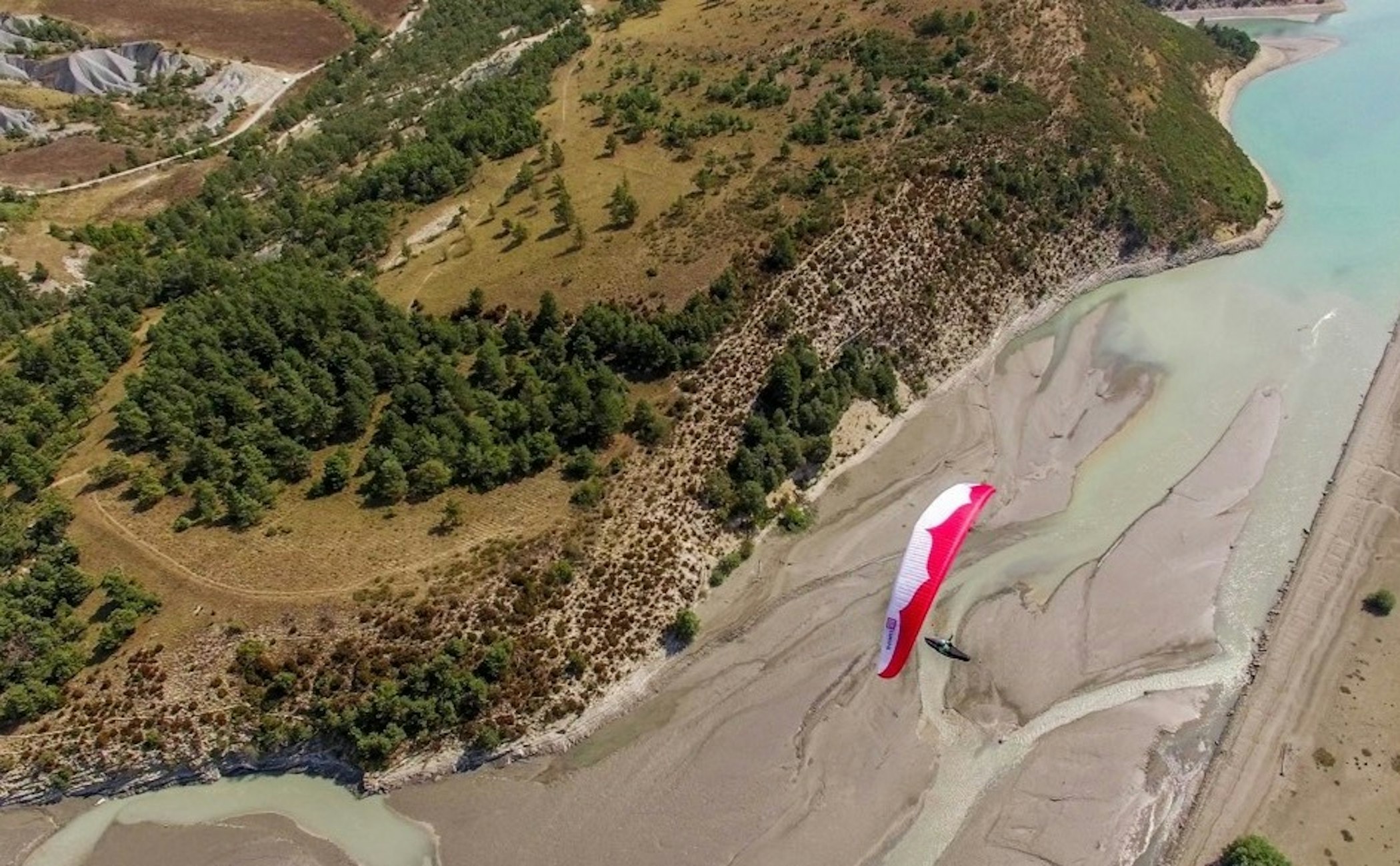 landscape,nature,outdoors,scenery,aerial view,slope,water,soil,wilderness,land