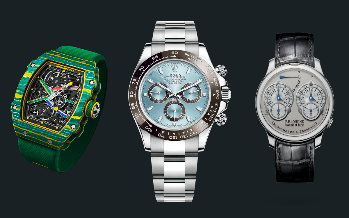 F.P. Journe & Richard Mille & Rolex watch