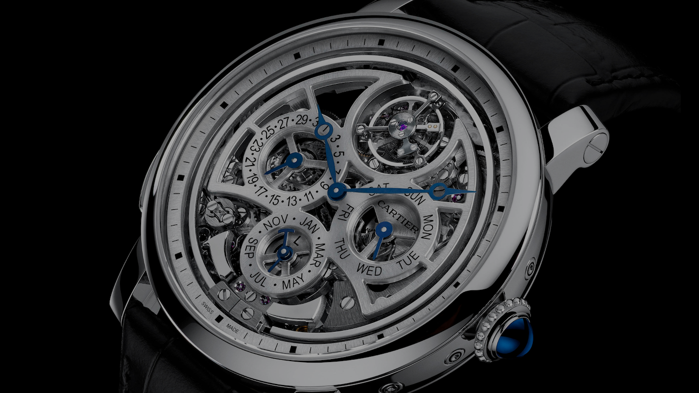 Cartier Extra Large Tortue High Complication Platinum Watch