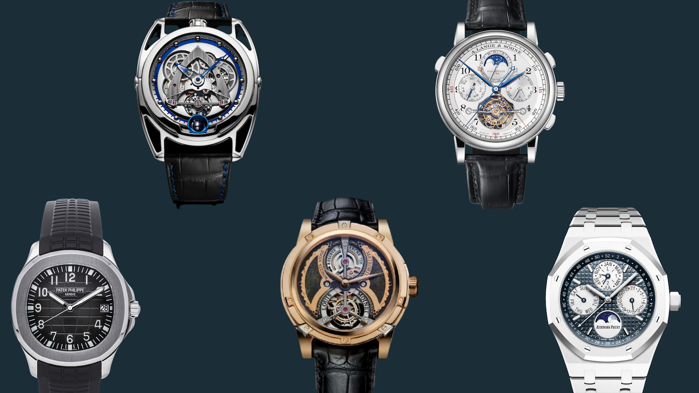 multiple luxury/exclusive watches