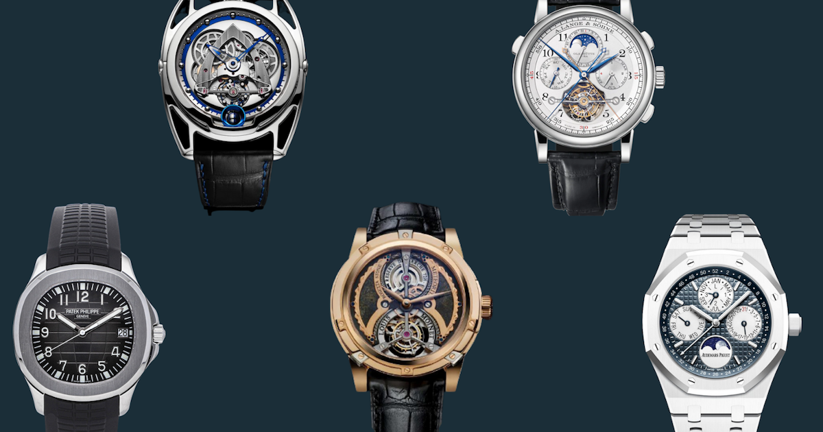 multiple luxury/exclusive watches