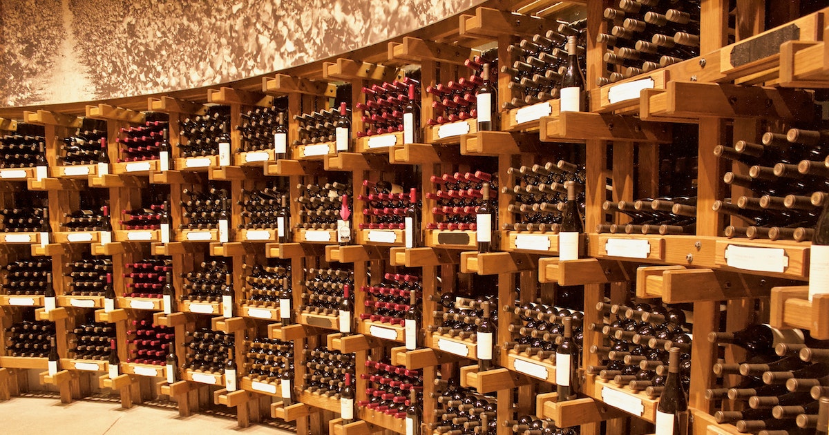 storage for bottle of fine wine