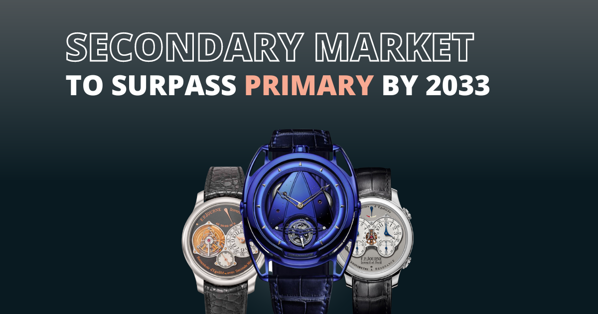 Secondary Market of Luxury Watches to surpass Primary by 2033