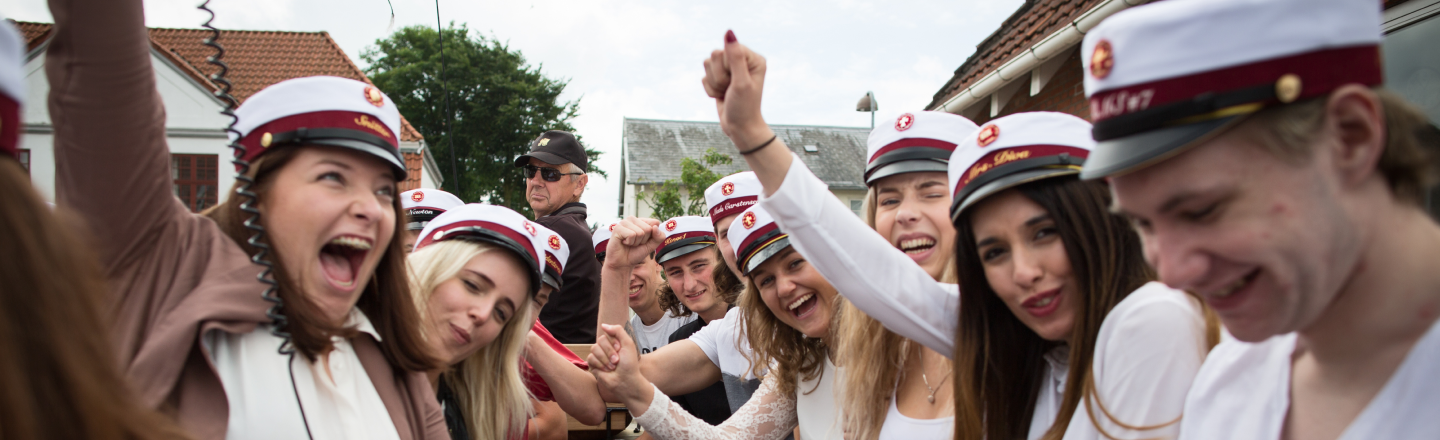 Studenter på vogntur