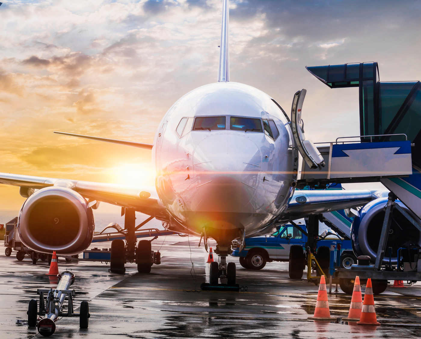 Airplane on a tarmac