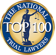 top 100 trial lawyers badge