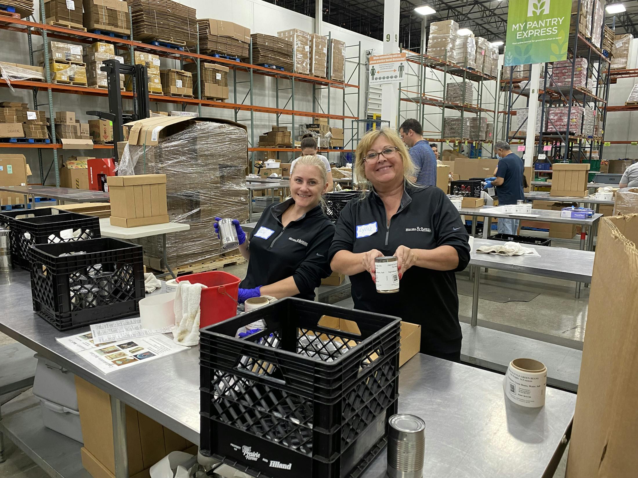The team at work