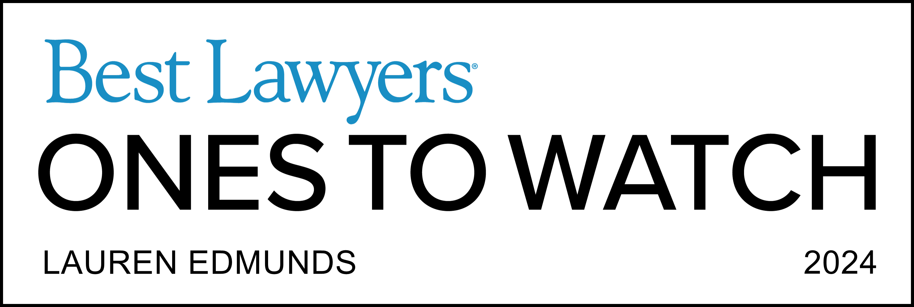best lawyers ones to watch logo