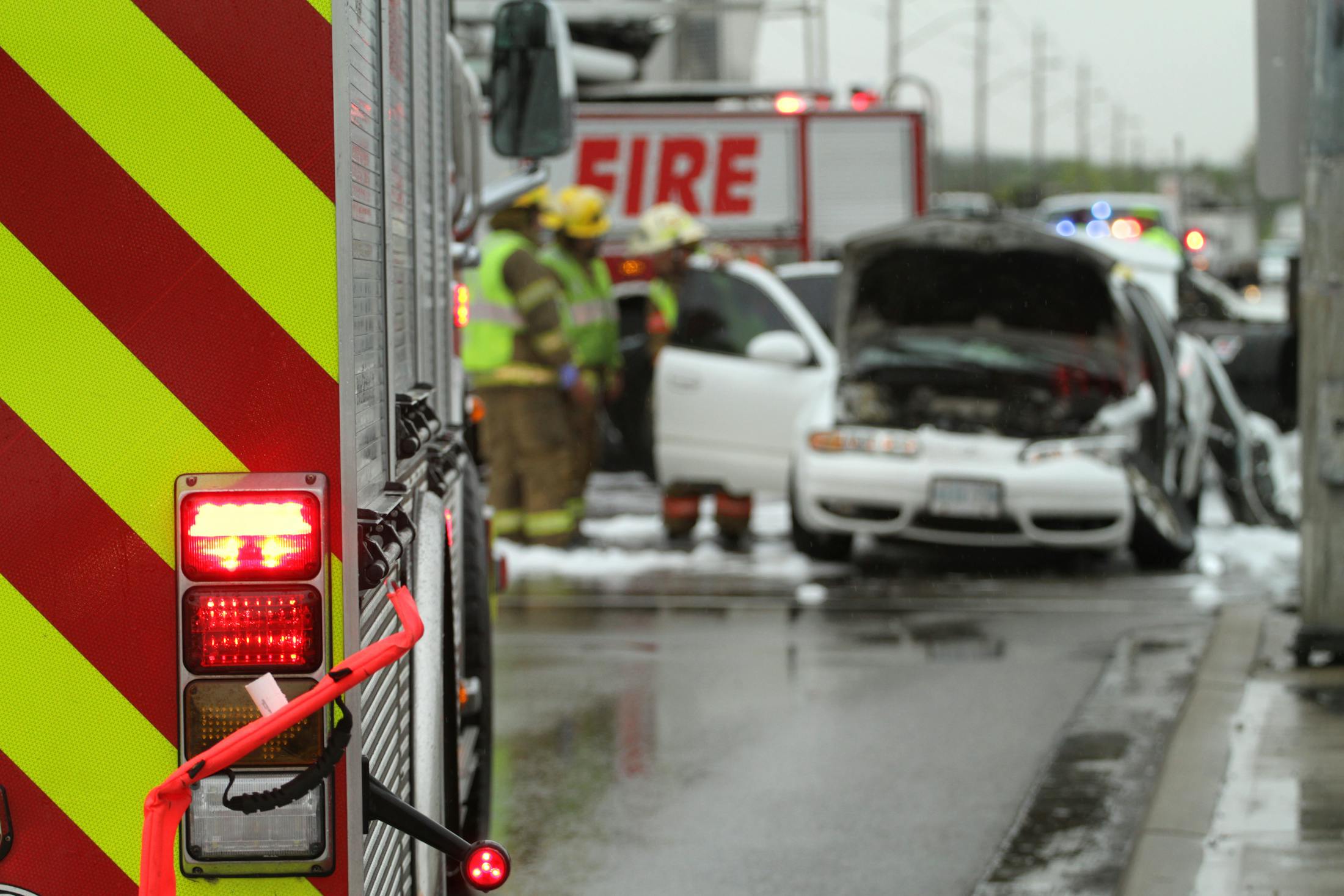 Ambulance at Car Crash