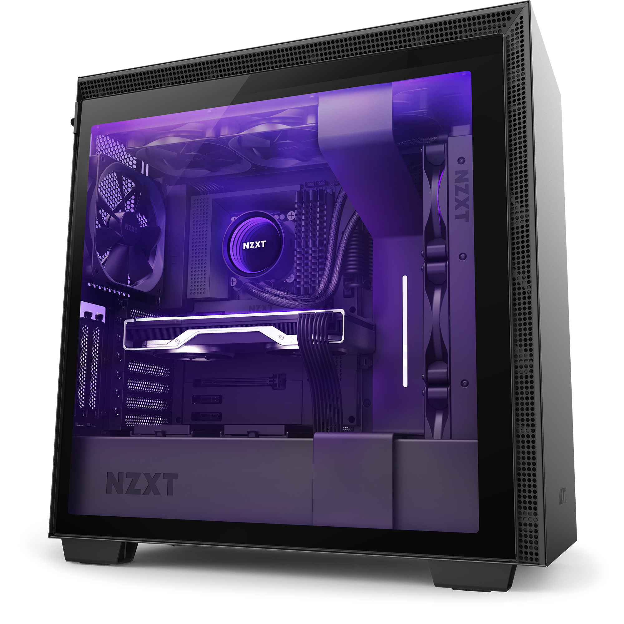 BOÎTIER PC NZXT H710 NOIR/BLANC - MEGA PC