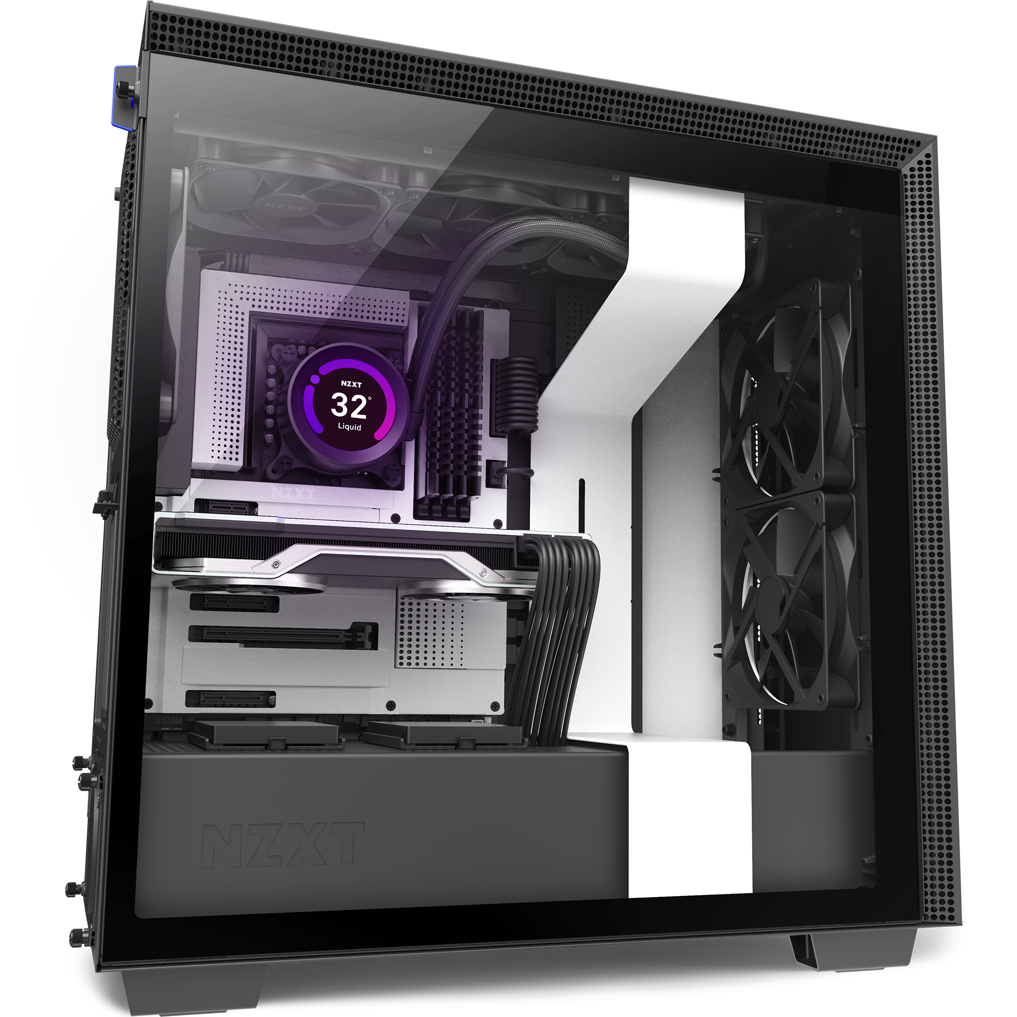 NZXT Kraken Z73 RGB 360mm All-In-One Wasserkühlung 2,36 LCD Display weiß