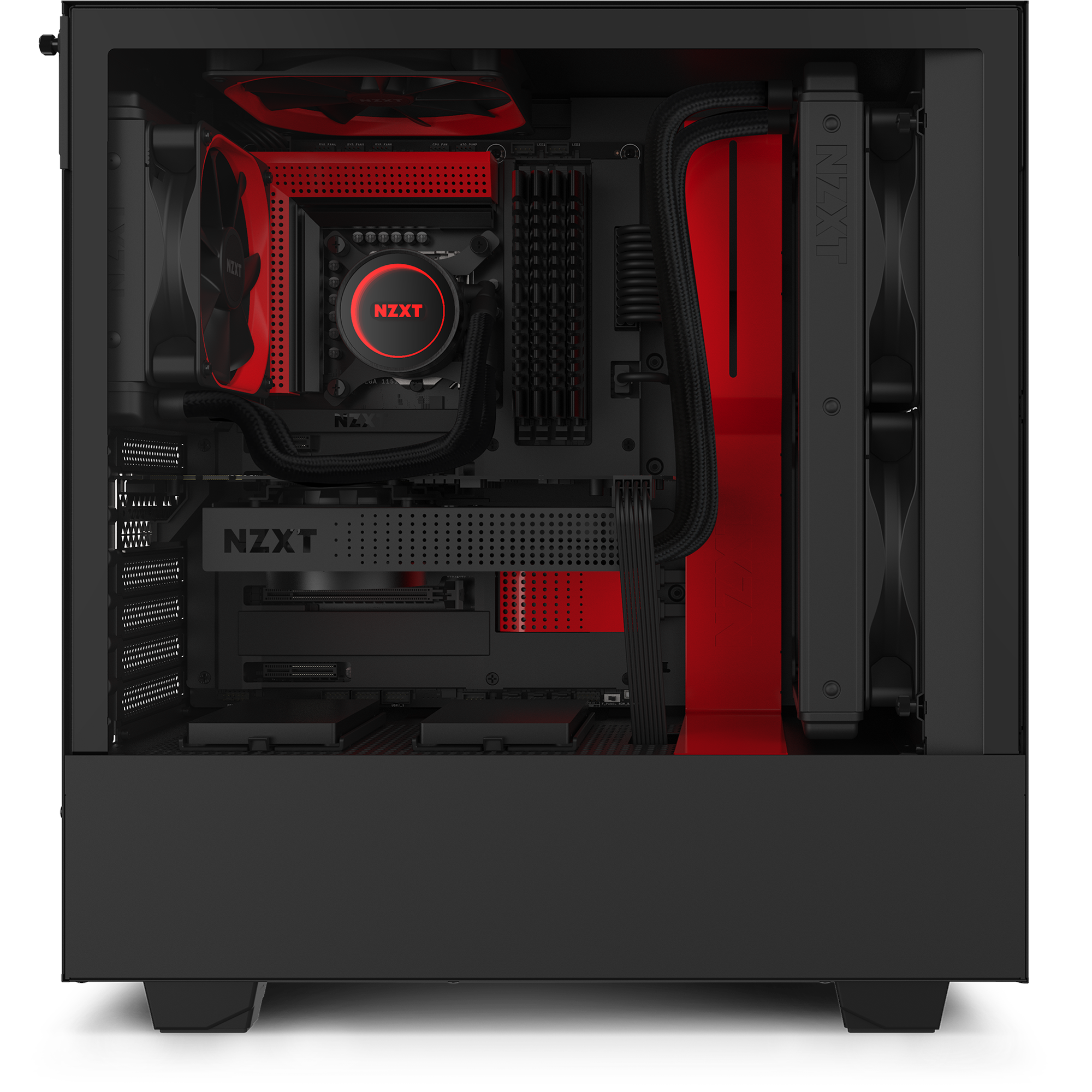 NZXT H510 - Prix en FCFA - Boitier PC Moyen Tour ATX / mATX / Mini-ITX -  USB 3.1 Type C - Avec fenêtre