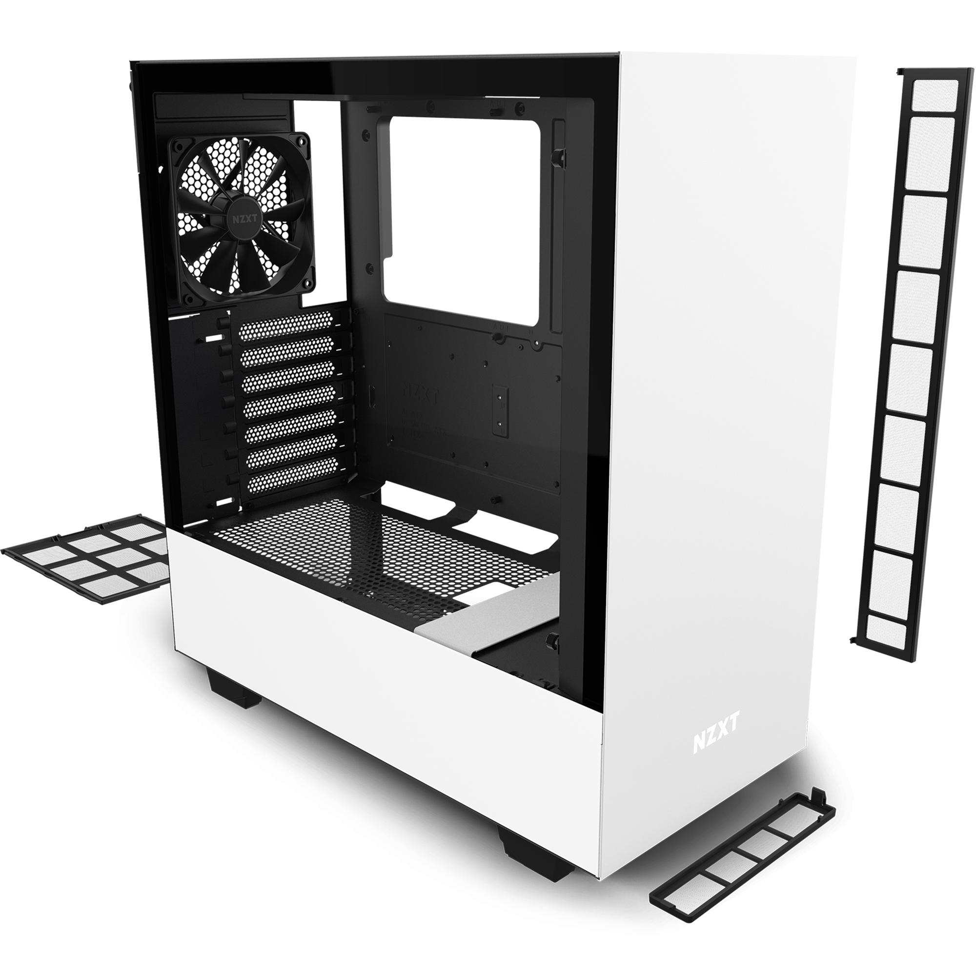 Boitier Moyen Tour ATX NZXT H510 Elite RGB avec panneau vitré (Blanc) -  Discomputer