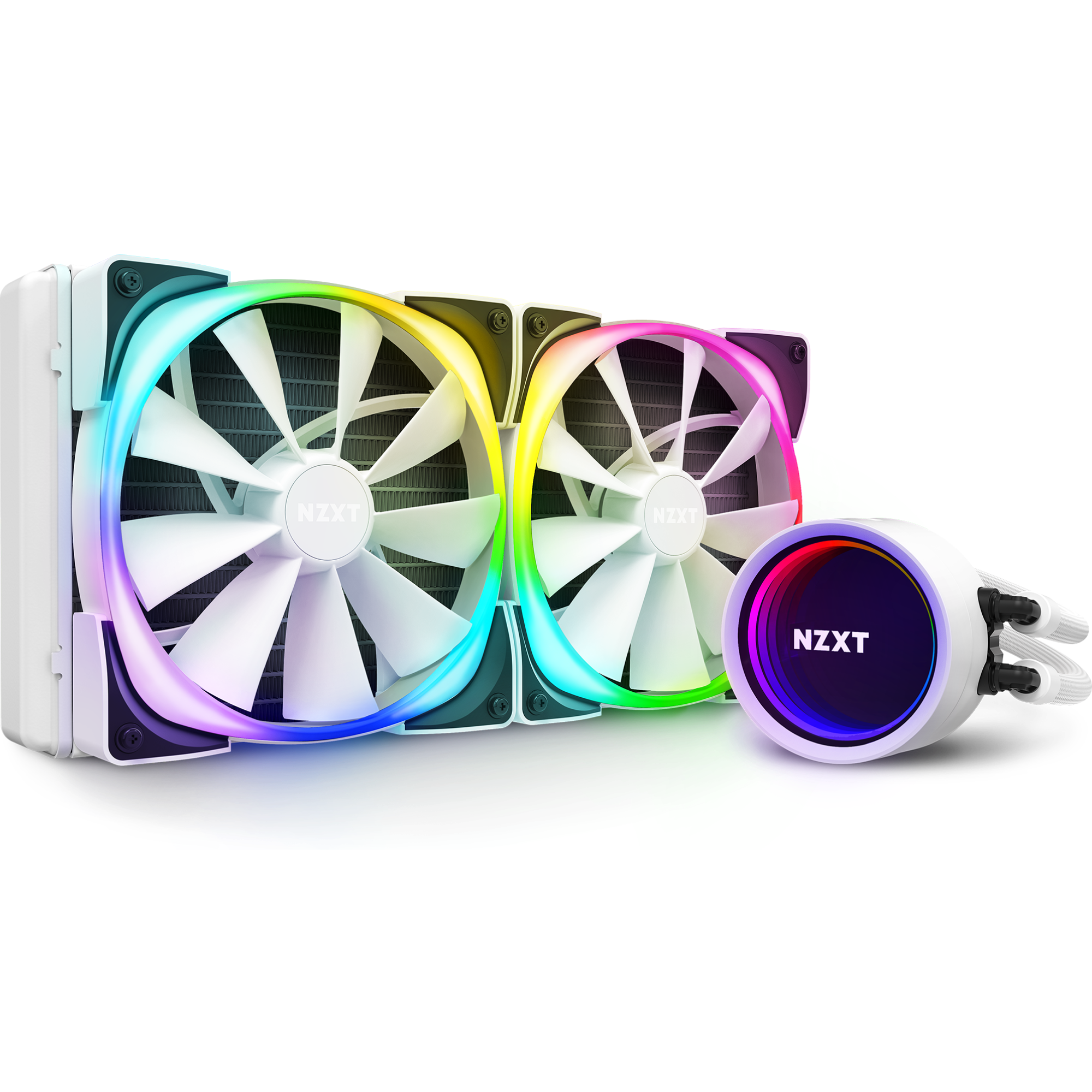 Renderización con Keyshot de Kraken X63 RGB en blanco