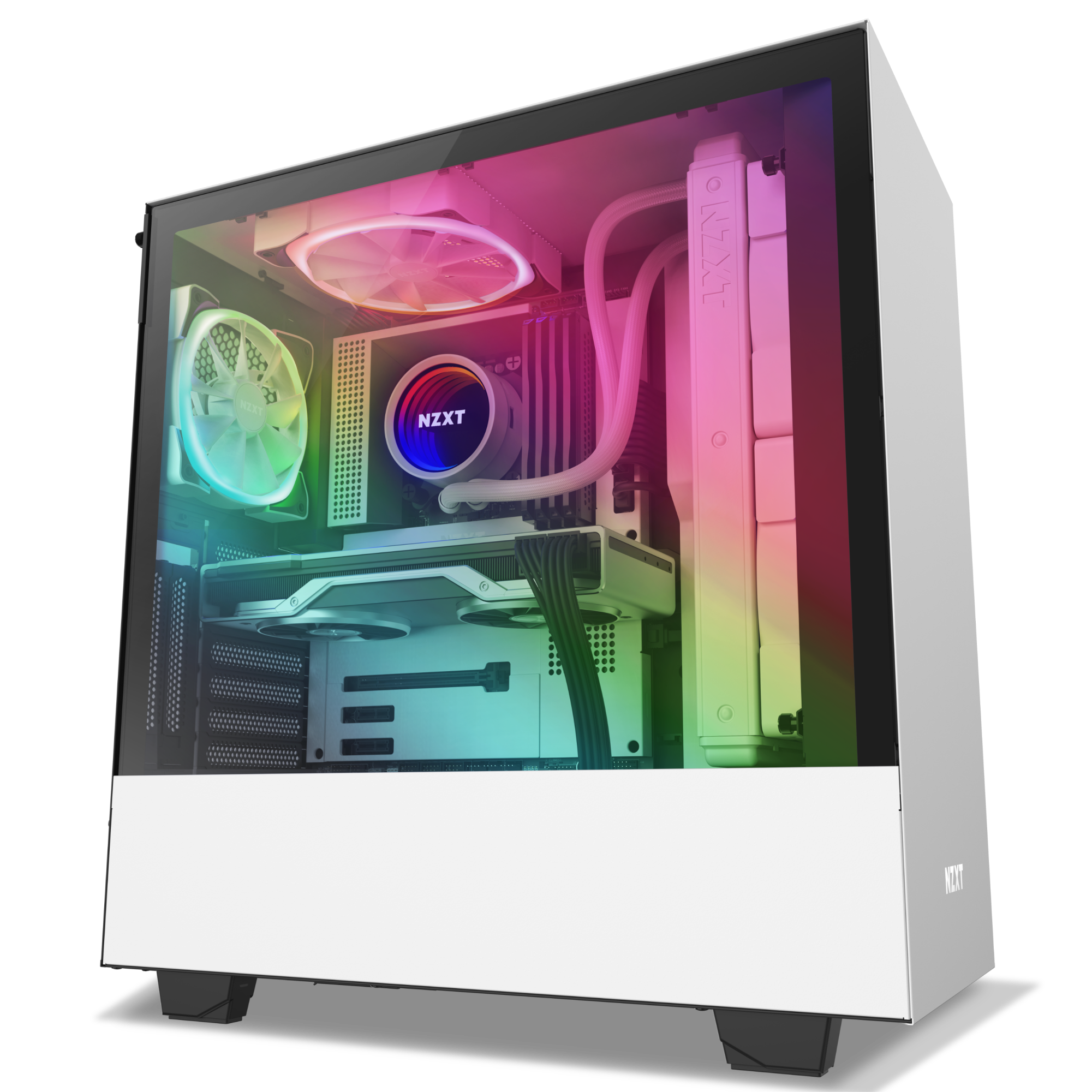 ▷ NZXT Aer RGB 2 Carcasa del ordenador Ventilador 14 cm Blanco 2 pieza(s)