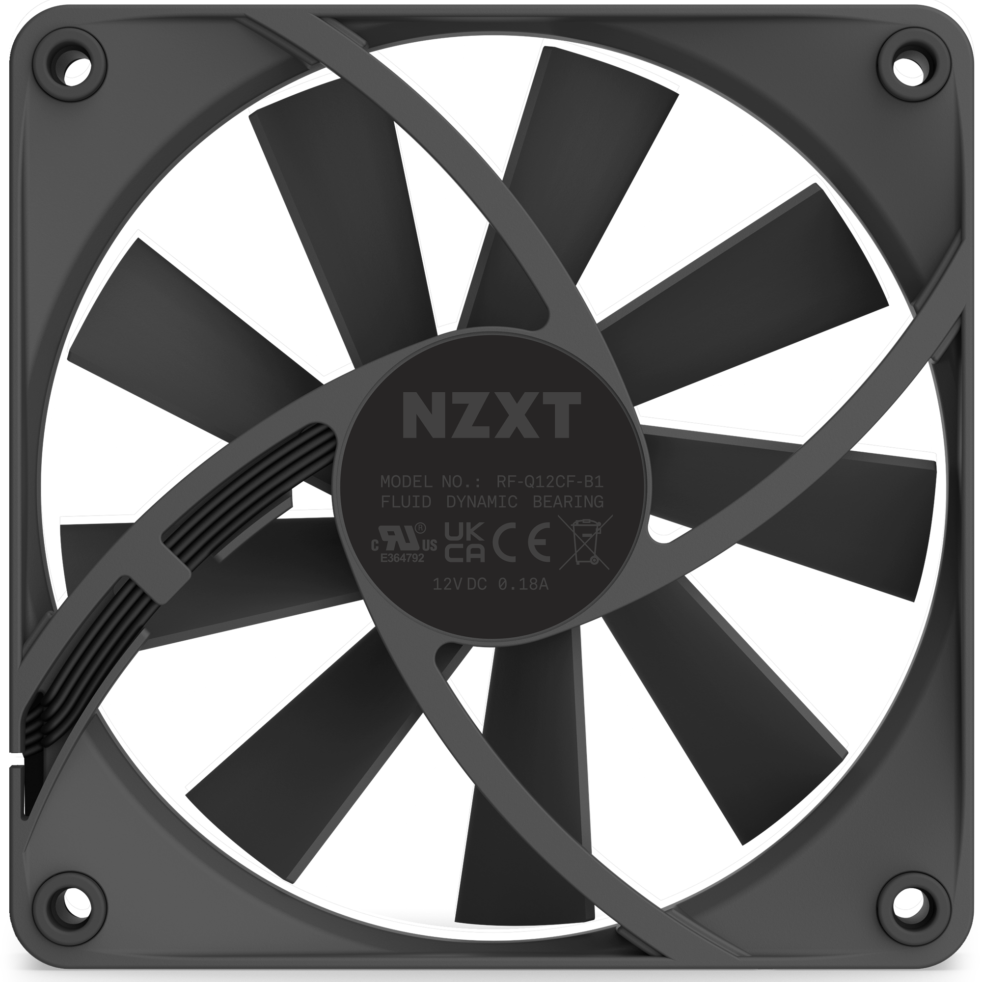 F120Q | 120mm Quiet PC Cooling Fan | Gaming PCs | NZXT