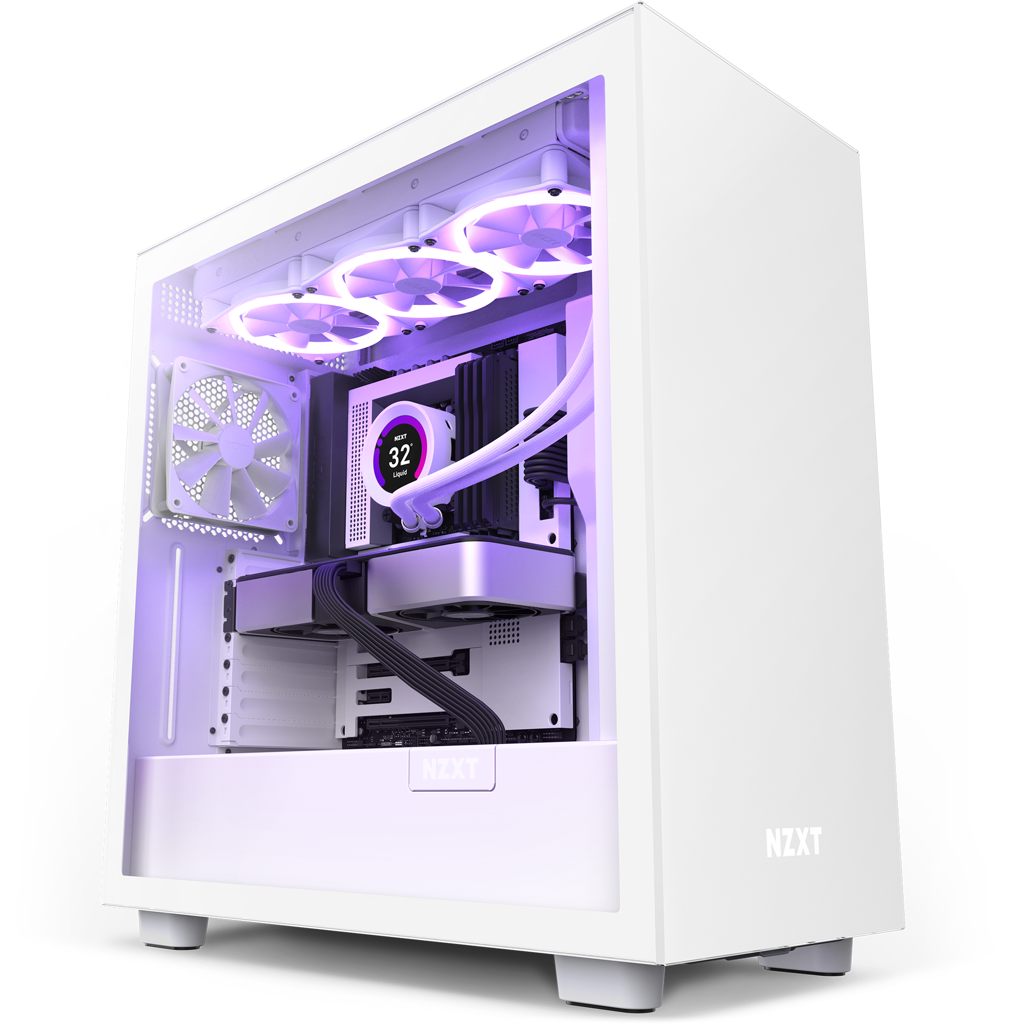 CM-H71BG-01 caja atx semitorre nzxt h7 blanco-negro cristal transparente