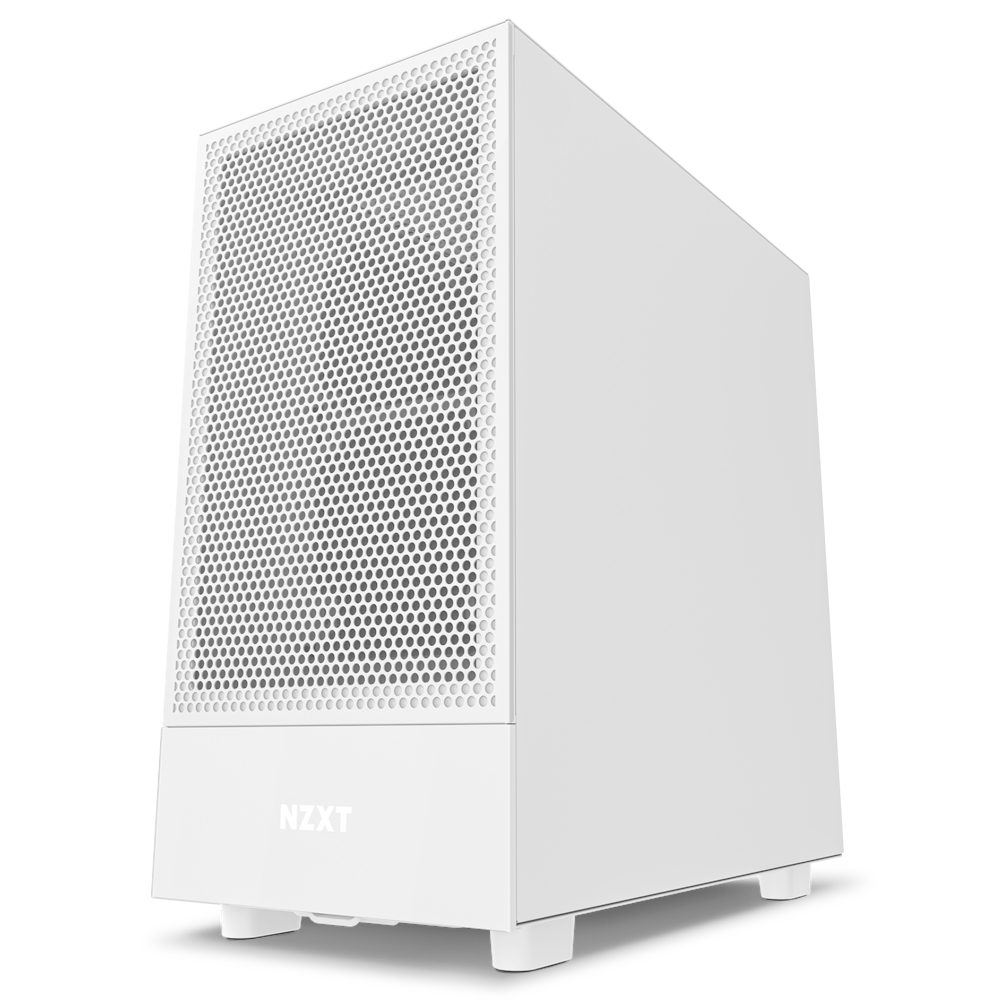 NZXT H5 Flow RGB - Matte White - Chassi - Miditower - Vit