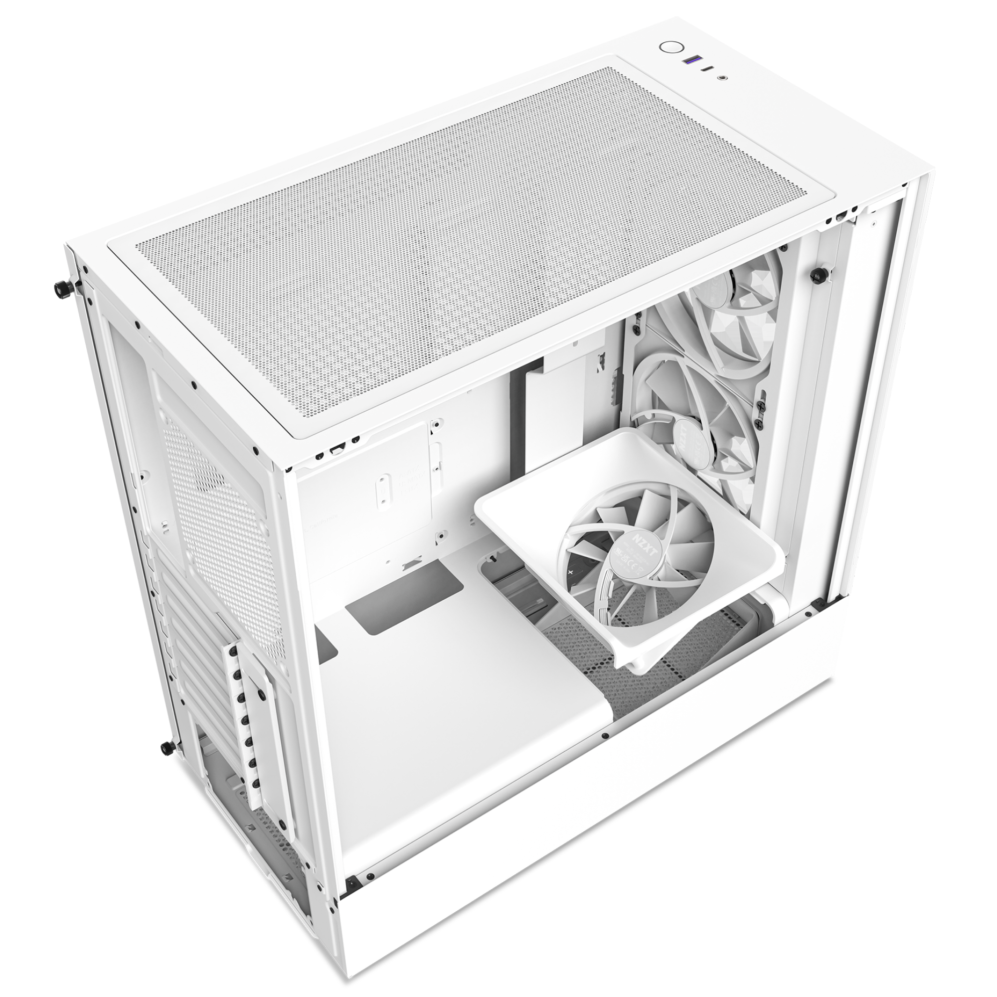 NZXT Boîtier d'ordinateur H5 Elite Blanc mat