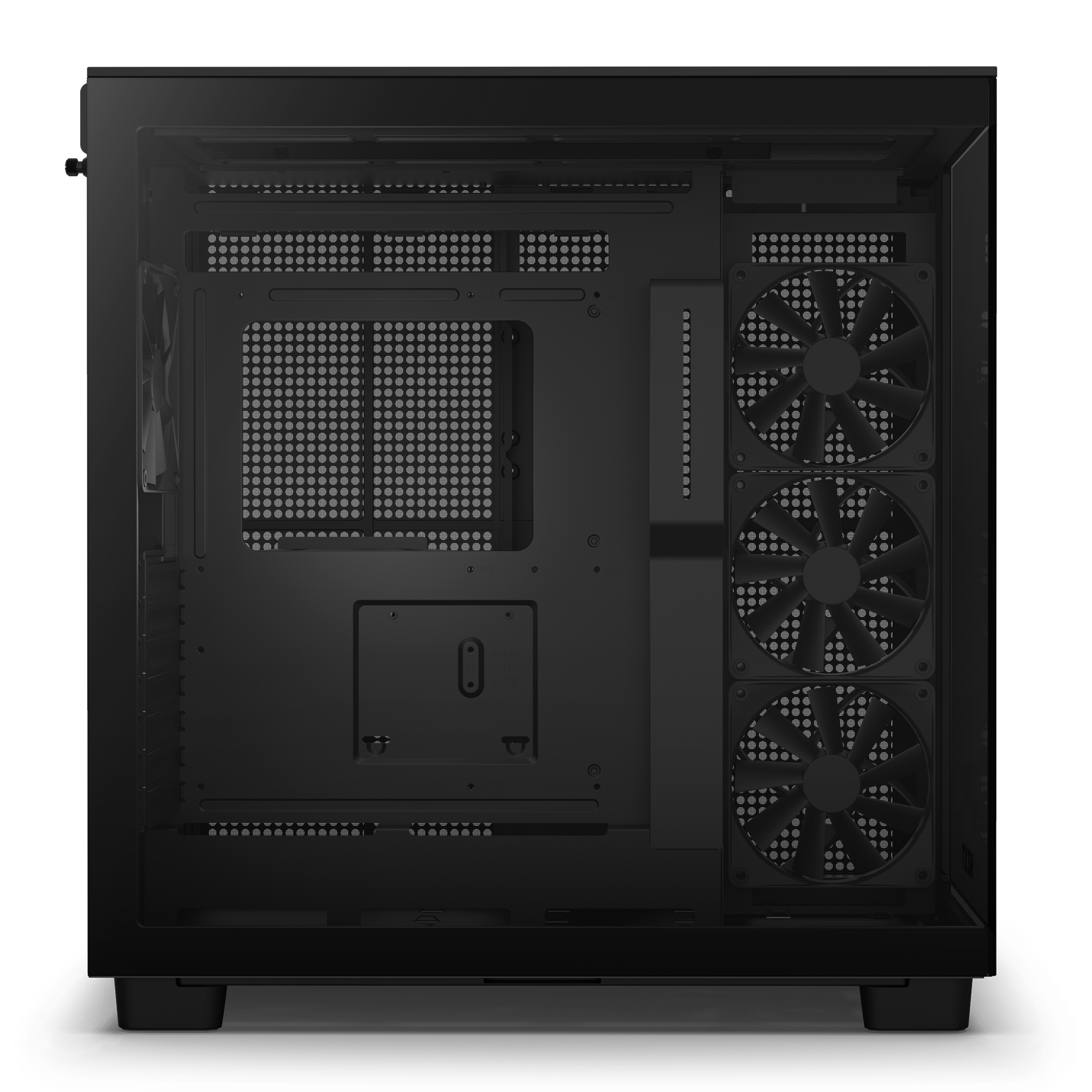 NZXT H9 Flow Mid Tower Case - Matte Black for sale online