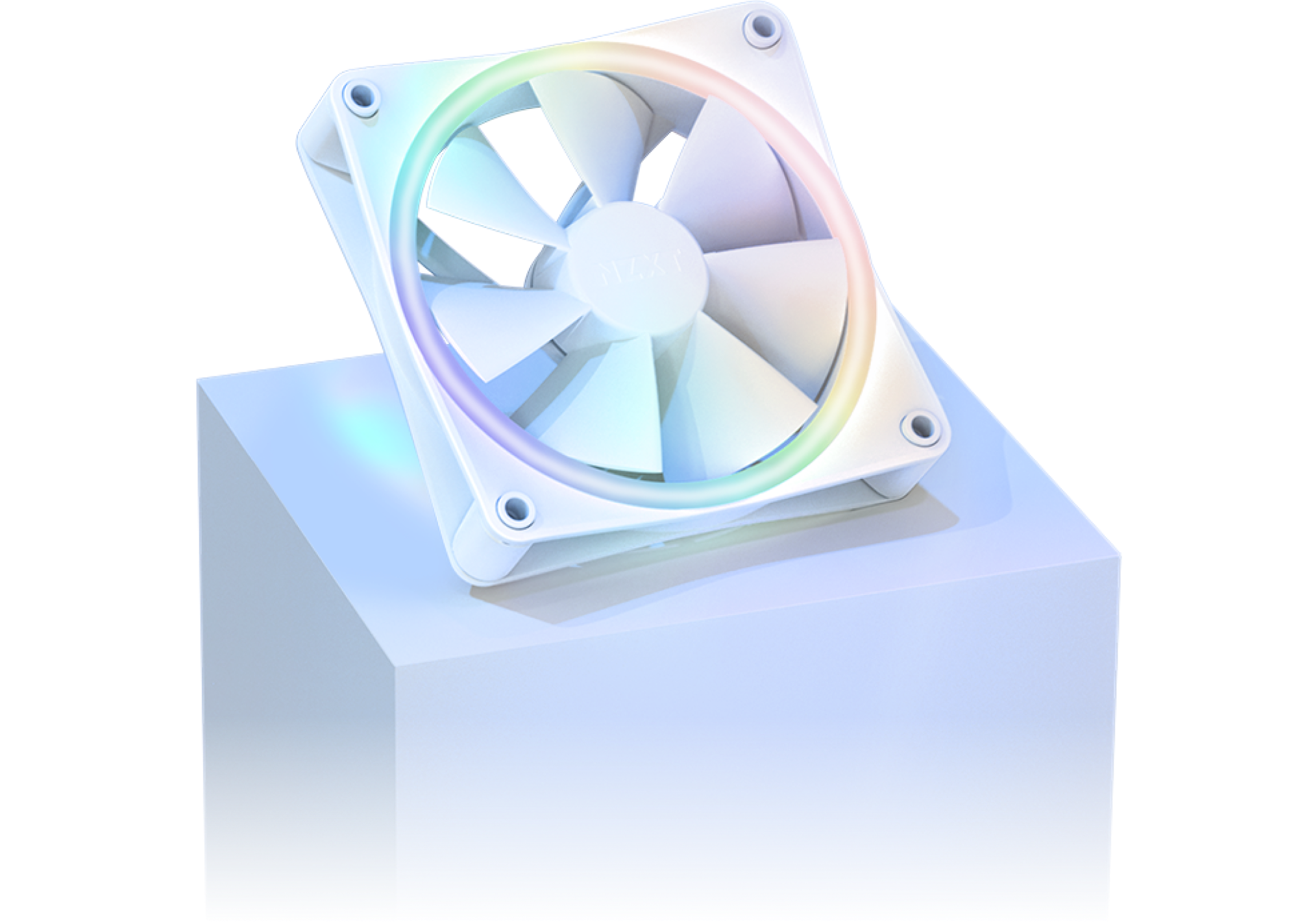 NZXT F120 RGB Duo Triple Pack - 3 x 120mm Dual-Sided RGB Fans & F120 R –