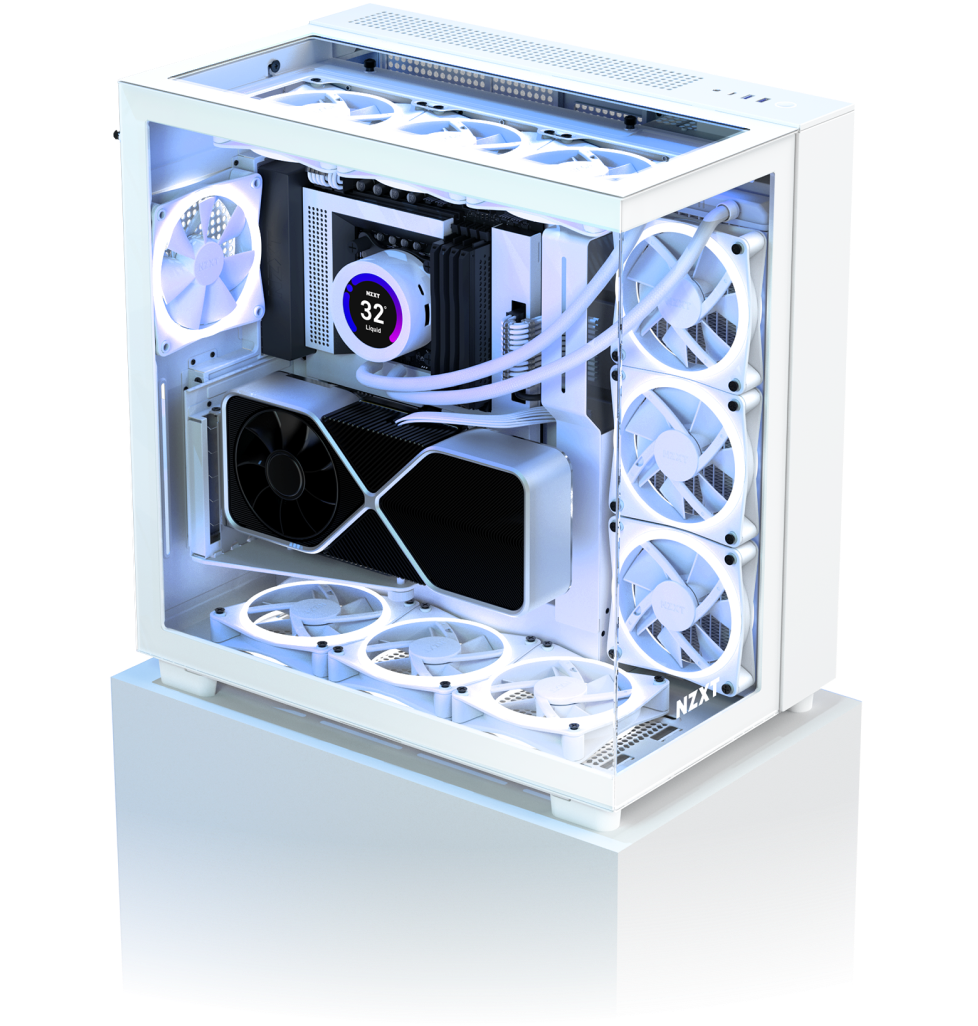 NZXT H9 Flow Edition in UAE  Buy (White) ATX Mid Tower Case