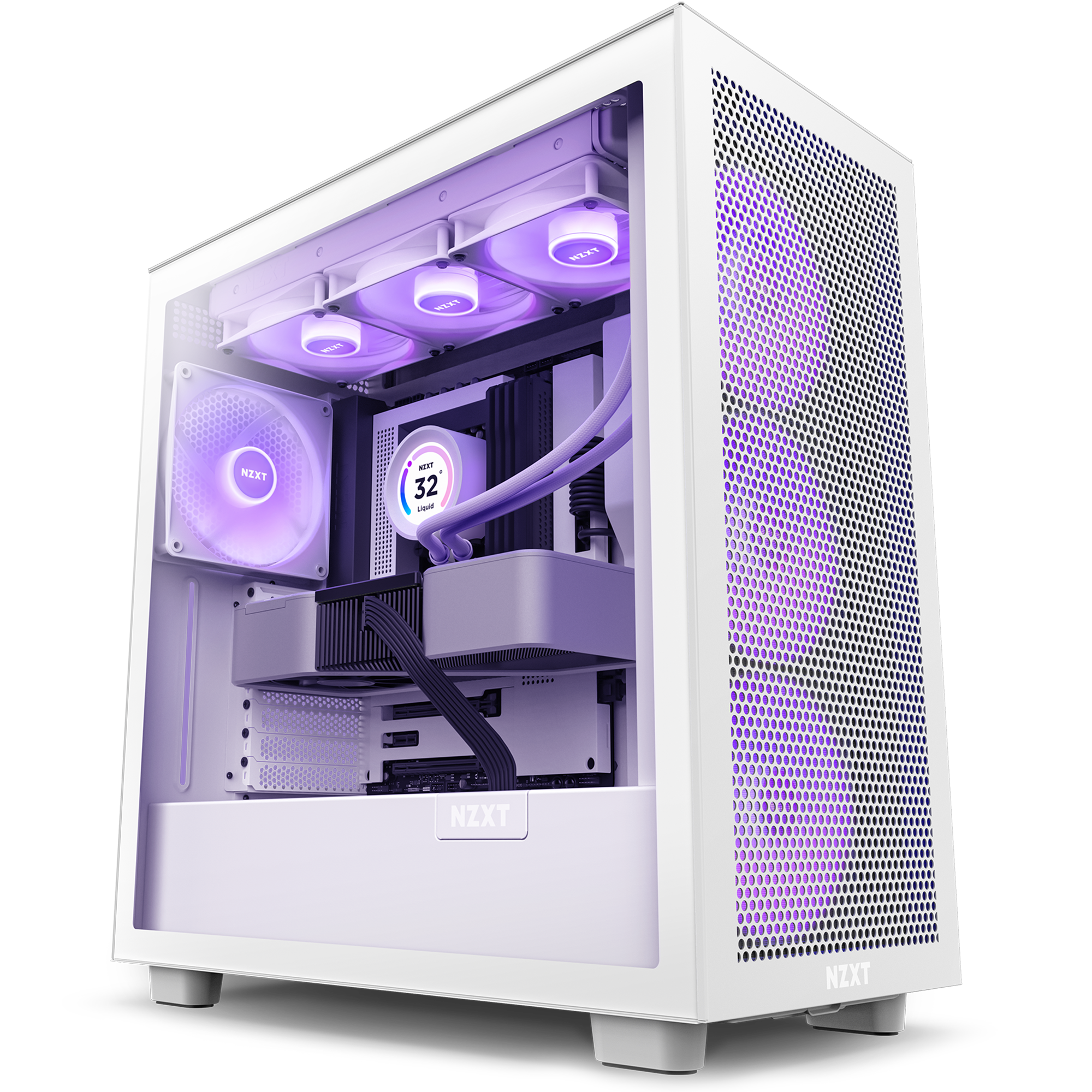 H7 Flow RGB, High Airflow RGB PC Gaming Case