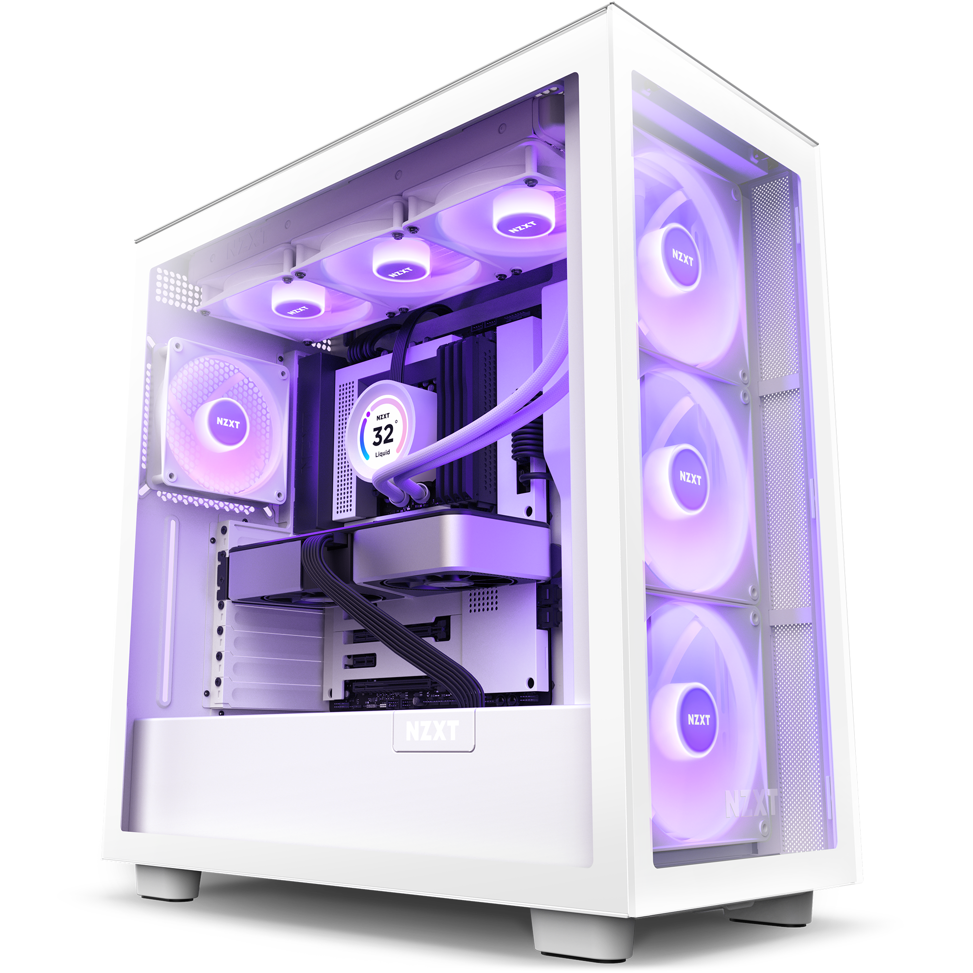 NZXT H9 Elite Mid-Tower ATX Gaming Cabinet Black  One Stop Shopping  Solution for all Computer Peripherals