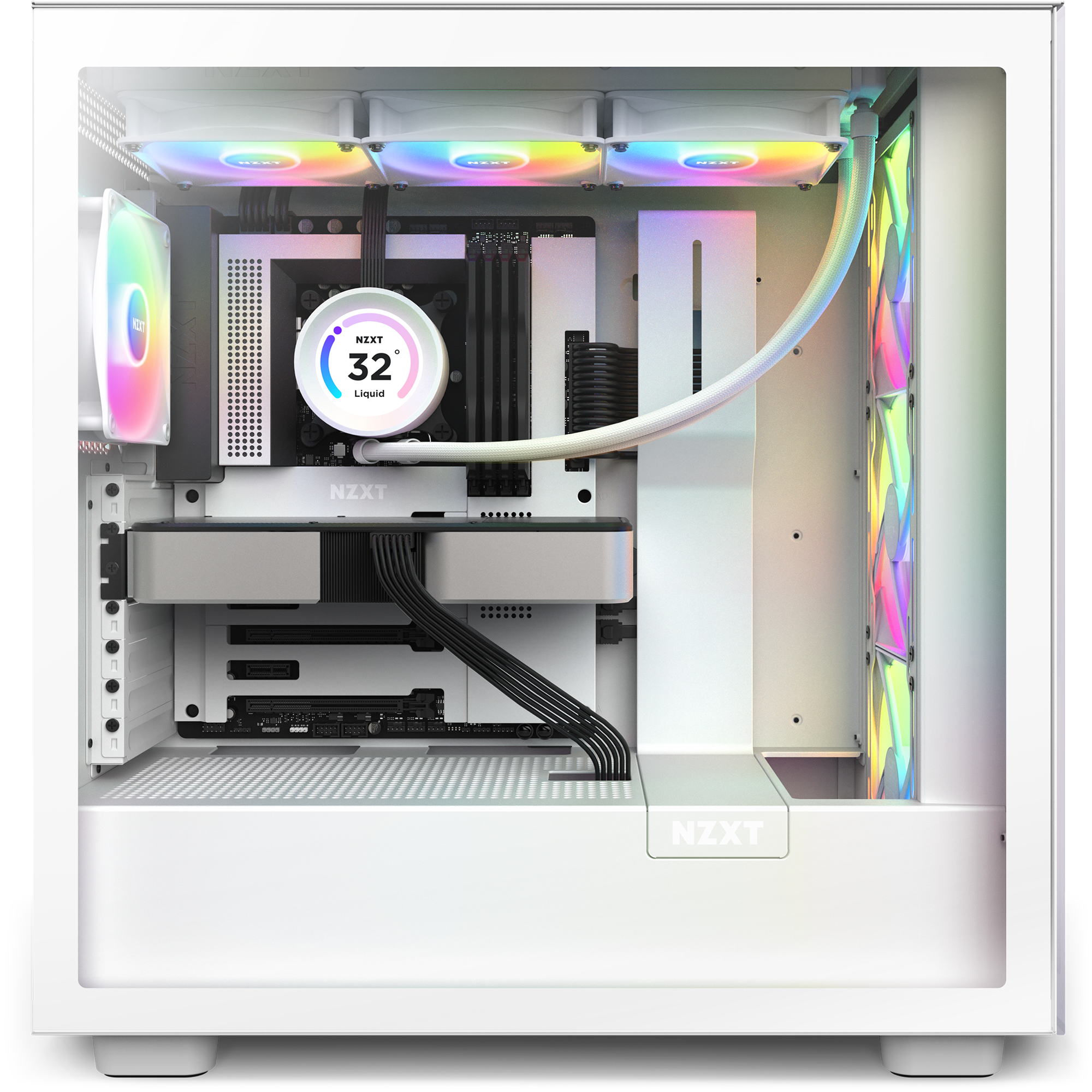 NZXT Kraken 360 Elite White RGB AIO CPU Water Cooler - 360mm