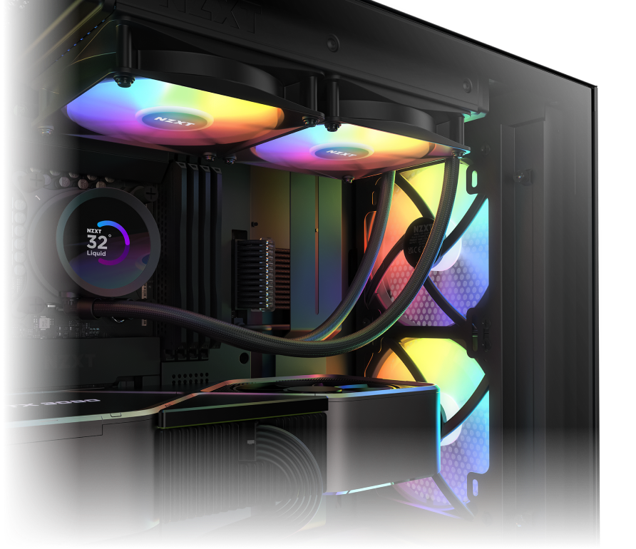 半代更新!! F120 RGB Core 風扇NZXT Kraken 360 RGB 一體式水冷- 電腦