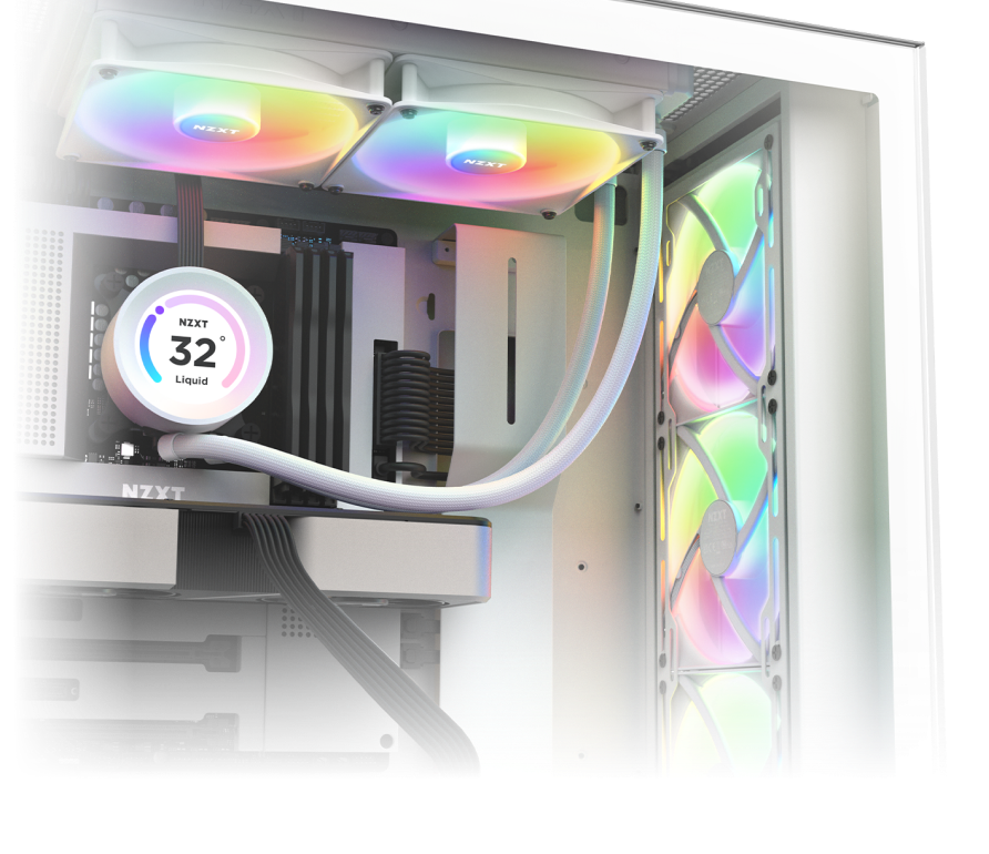 Kraken Elite 240 RGB, LCD CPU Coolers, Gaming PCs