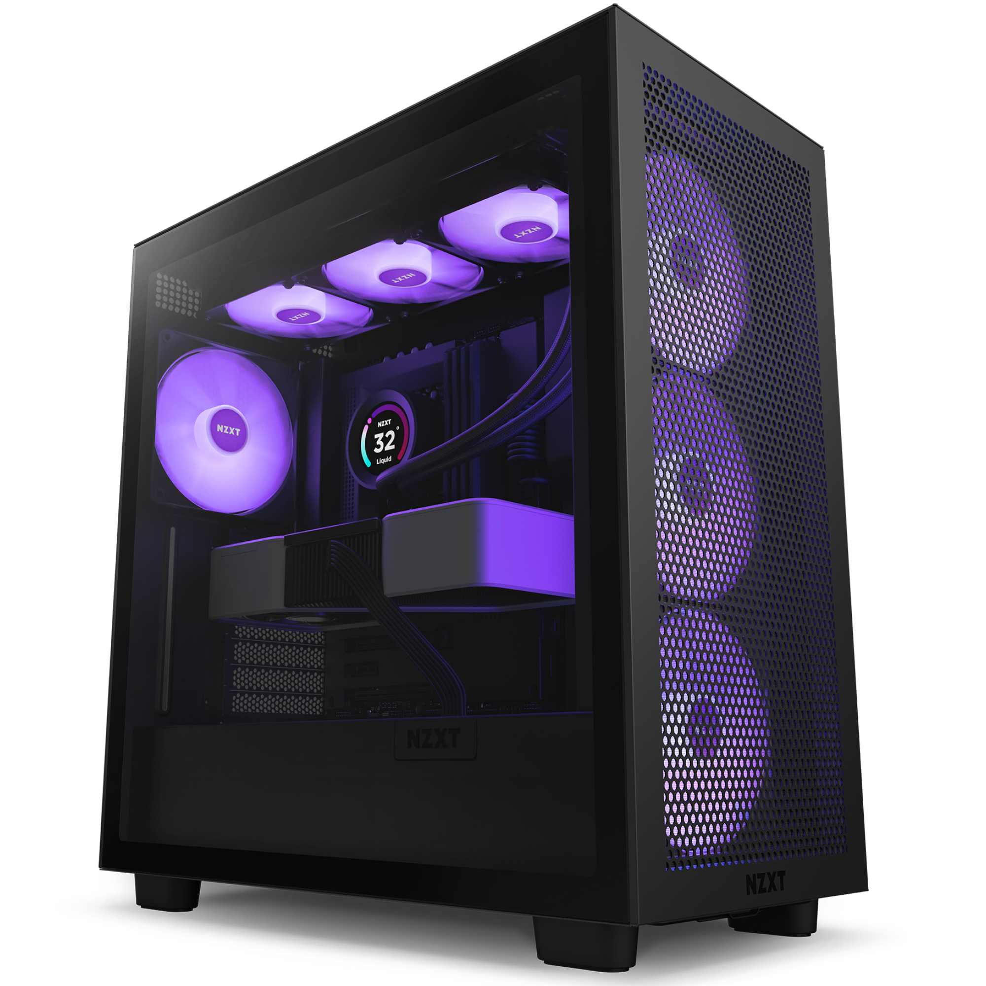 Buy NZXT H7 Flow RGB (ATX) Mid Tower Cabinet (Black) - Computech Store